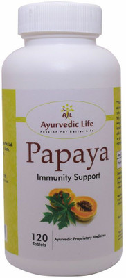 Ayurvedic Life Papaya 120 tablets Pack of 2(Pack of 2, 240 Tablets)