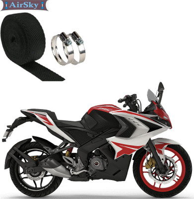 AIRSKY (3 Mtrs) Silencer Wrap With Clamp Bike Exhaust Heat Shield