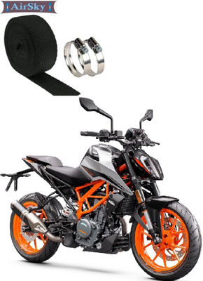 AIRSKY Silencer Wrap With Clamp (3 Mtrs) Bike Exhaust Heat Shield