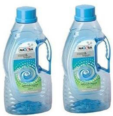NAYASA 1500 ml Plastic Bottle(Pack of 2, Blue)