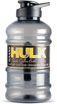 HAANS Hulk Gallon Shaker Bottle 1.5 Litre 1500 ml Shaker(Pack of 1, Black, Plastic)