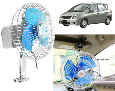 Selifaur S3S374 - 6 Inch 12 Volt DC Auto Rotate On/Off Switch Wiring Set Portable Electric Oscillating car Fan for Spacio Car Interior Fan(12 V)