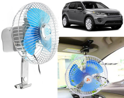 Selifaur 6INCH160 - 6 Inch 12 Volt DC Auto Rotate On/Off Switch Wiring Set Portable Electric Oscillating car Fan Discovery Sport Car Interior Fan(12 V)