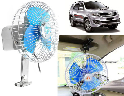 Selifaur 6INCH362 - 6 Inch 12 Volt DC Auto Rotate On/Off Switch Wiring Set Portable Electric Oscillating car Fantuner Car Interior Fan(12 V)