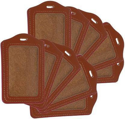 Dey 's stationery store 10 Card Holder(Set of 10, Brown)