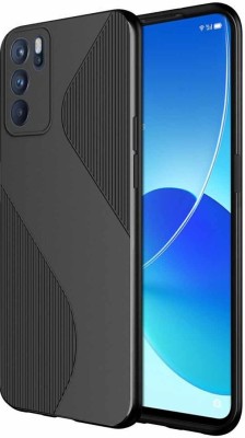 Casotec Back Cover for Oppo Reno6 5G S-Style TPU Case(Black, Flexible, Silicon, Pack of: 1)
