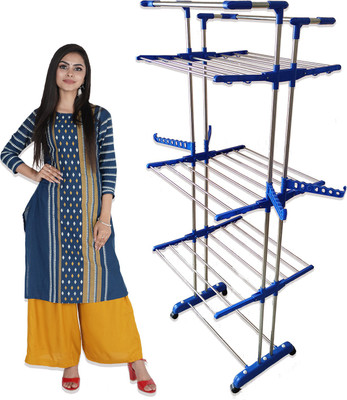 TNC by TNC Steel Floor Cloth Dryer Stand T-CDS-JB2SS-JUMBO-0156(4 Tier)