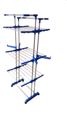 TNC by TNC Steel Floor Cloth Dryer Stand T-CDS-JB2SS-JUMBO-0153(4 Tier)