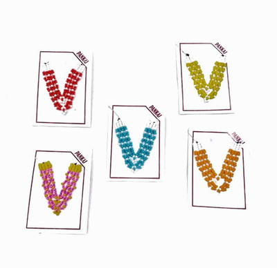 DURGA HOSIERY LADOO GOPAL SMALL COLOURFUL MALA FOR SIZE - 1 OR 2 NUMBER PACK OF 5 Deity Ornament(LADOO GOPAL SMALL COLOURFUL MALA FOR SIZE - 1 OR 2 NUMBER PACK OF 5)