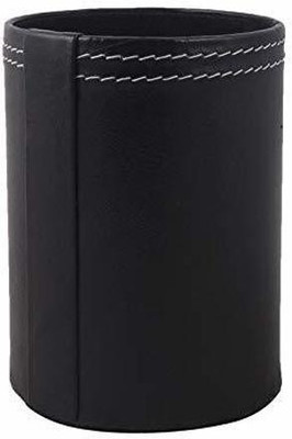LRS 1 Compartments Leatherite Pen Stand(Black)
