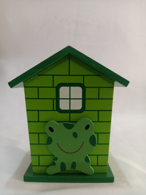 SHRI SAINATH ENTERPRIES 1 Compartments WOODEN PEN STAND(Green)