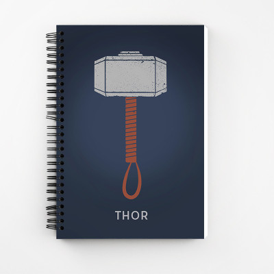 Art Bundle Thor A5 Notebook no 160 Pages(Blue, Grey, Orange)