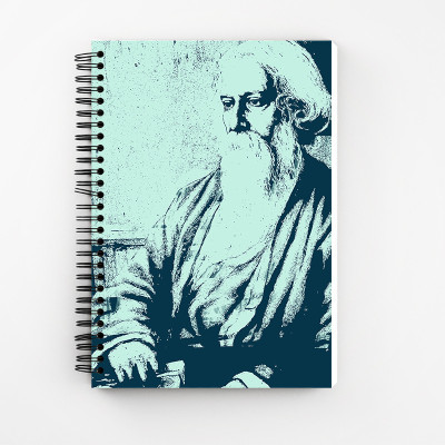 Art Bundle Rabindranath A5 Note Book no 160 Pages(Blue)