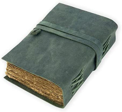DI-KRAFT Leather Diary For Home & Office use A5 Diary Unruled 150 Pages(Green)