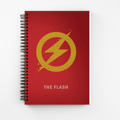 Art Bundle Flash A5 Size Wiro Bound Spiral Notebook Diary ( 90 GSM Natural Shade Paper ) A5 Notebook Unruled 160 Pages(Red)