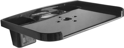 Digionics Set Top Box with Remote Holder Acrylic Wall Shelf(Number of Shelves - 1, Black)