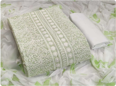 Fablic Pure Cotton Embroidered Salwar Suit Material