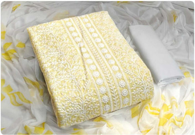 Fablic Pure Cotton Embroidered Salwar Suit Material