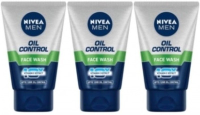 NIVEA OIL CONTROL FACE WASH 50G COMBO OF 3PCS Face Wash(150 g)