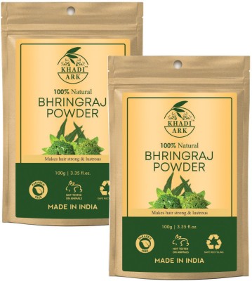 Khadi Ark Bhringraj Powder for Strong & Healthy Hair (Pack of 2, 100 GM Each)(200 g)