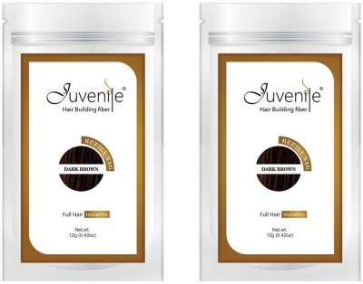 Juvenile Hair Building Fiber Pack of Two Dark Brown Refill Bag(12 g)