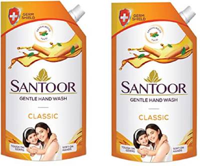 santoor handwash classic 750ml x2 pouch Hand Wash Pouch