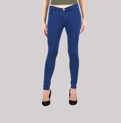 INAAYA Super Skinny Women Blue Jeans