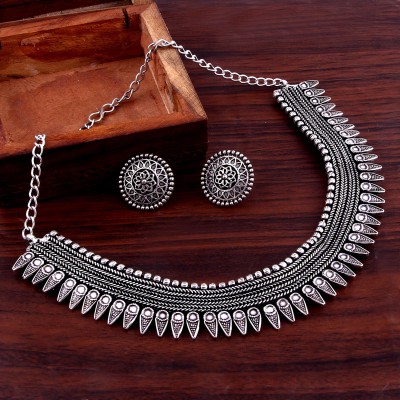 Haniya Oxidised Silver Silver Silver Jewellery Set(Pack of 1)