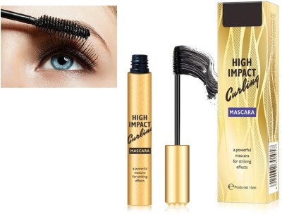 MYEONG New Lash Curling Mascara For Eyelash Volume, Smudge Proof, Water Proof, 10 ml(BLACK)