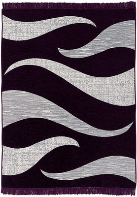 Sparrow world Purple Chenille Carpet(5 ft,  X 7 ft, Rectangle)