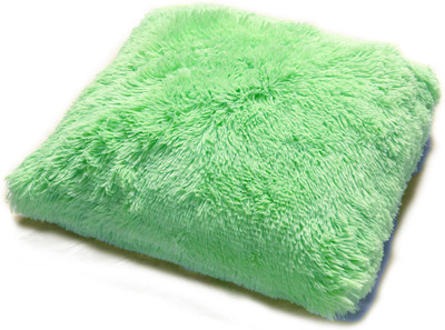 PICKKART Microfibre Solid Cushion Pack of 1(Light Green)