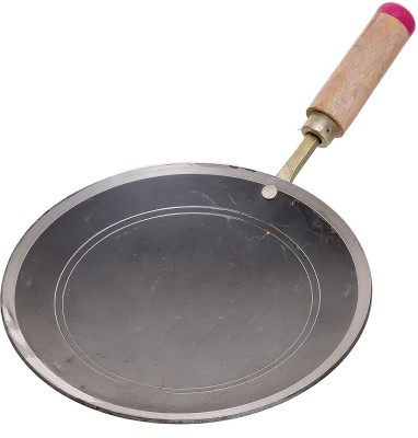 RJ kitchenware Store by RJ kitchenware Store Iron Tawa for Chapati, Tawa with Wooden Handle Handmade Loha Roti/Chapati Tawa 24 cm diameter(Iron)