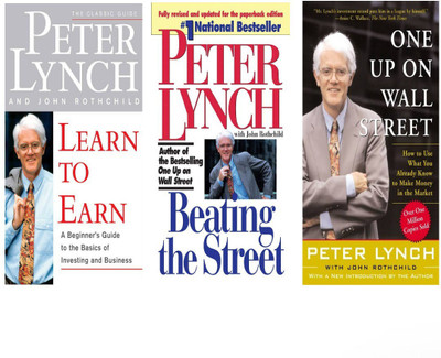 Three Best Combo Of Peter Lynch For Business Study , Learn To Earn, Beating The Street, One Up On Wall Street(Paperback, Petwr Lynch)