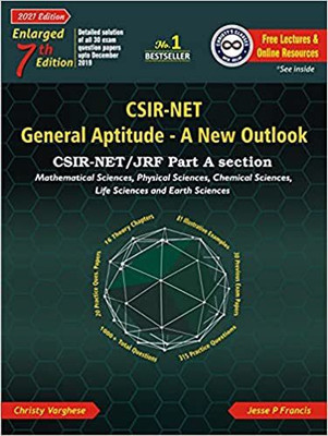 CSIR NET GENERAL APTITUDE A NEW OUTLOOK 7TH Edition(Paperback, christy varghese, jesse p francis) Flipkart