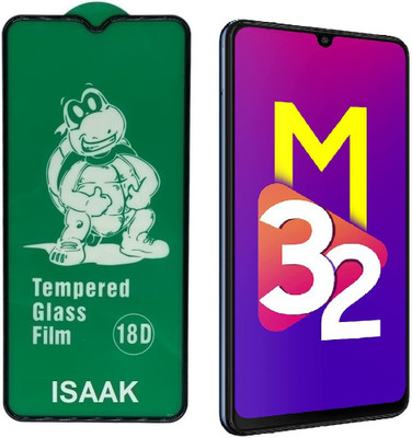ISAAK Edge To Edge Tempered Glass for Samsung Galaxy M32 18D Tempered Glass(Pack of 1)