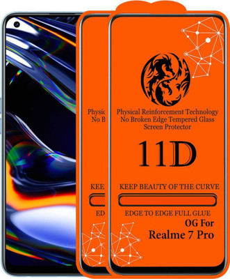 aplexx Edge To Edge Tempered Glass for Realme 7 Pro(Pack of 2)
