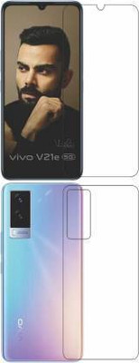 PR SMART Front and Back Tempered Glass for Vivo V21 E(Pack of 2)