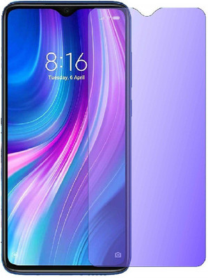 FlipSmartGuard Tempered Glass Guard for REDMI NOTE 8 PRO anti blue ray tempered glass full screen coverage (except edges), smart screen protector full screen coverage ( except edges) blue light resistant eyes protect film for (anti blue) full screen coverage (except edges) transparent(Pack of 2)