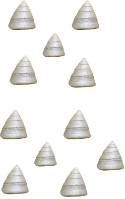 ALPHANOT Moti shank (pearl conch) pack of 11 decorative Decorative Shankh(White)