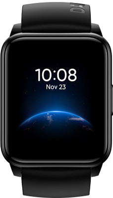 realme Smart Watch 2 with Superbright HD Display & 90 Sports Modes(Black Strap, Regular)