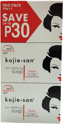 Kojiesan Classic skin whitening Soap For A Lighter and Even Skin Tone(3 x 100 g)