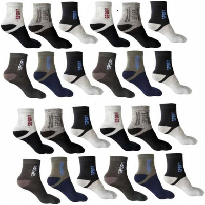 orrery Men & Women Color Block Ankle Length(Pack of 12)