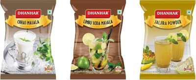 DHANHAR Chhas (Buttermilk) Masala, Limbu Soda Masala Powder and Jaljira Masala Powder Combo Pack | Instant Drink Mix(3 x 166.67 kg)