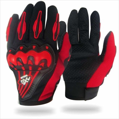 IRIS Full Finger Professional Gloves for Motorcycle,Cycle, Driving,Climbing & Trekking Gym & Fitness Gloves(Red)