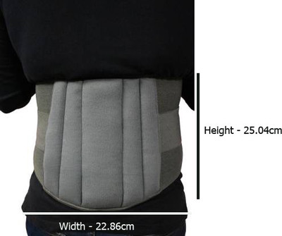infinecare LUMBO SACRAL BELT ECONOMY Lumbar Support Back & Abdomen Support - XXL Back / Lumbar Support(Grey)