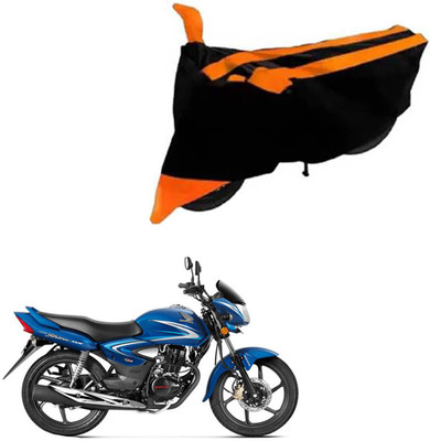 RONISH Waterproof Two Wheeler Cover for Honda(CB Shine, Orange, Black)