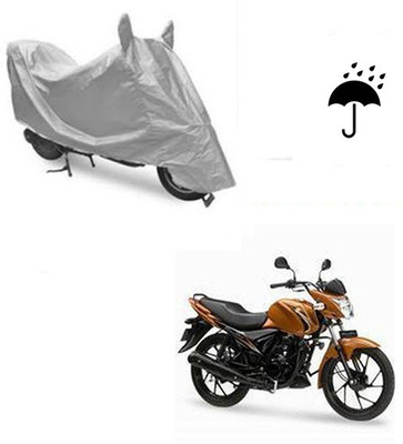 Atulit enterprises Waterproof Two Wheeler Cover for Suzuki(Sling, Silver)