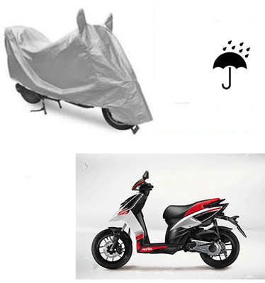 Feel heaven Waterproof Two Wheeler Cover for Aprilia(SR 125, Silver)