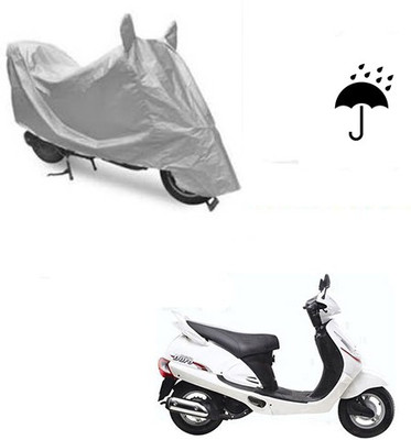 Atulit enterprises Waterproof Two Wheeler Cover for Mahindra(Rodeo, Silver)