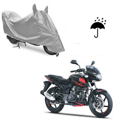 Atulit enterprises Waterproof Two Wheeler Cover for Bajaj(Pulsar 180 DTS-i, Silver)
